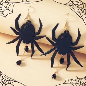 🕷 LARGE SPIDER DANGLE EARRINGS